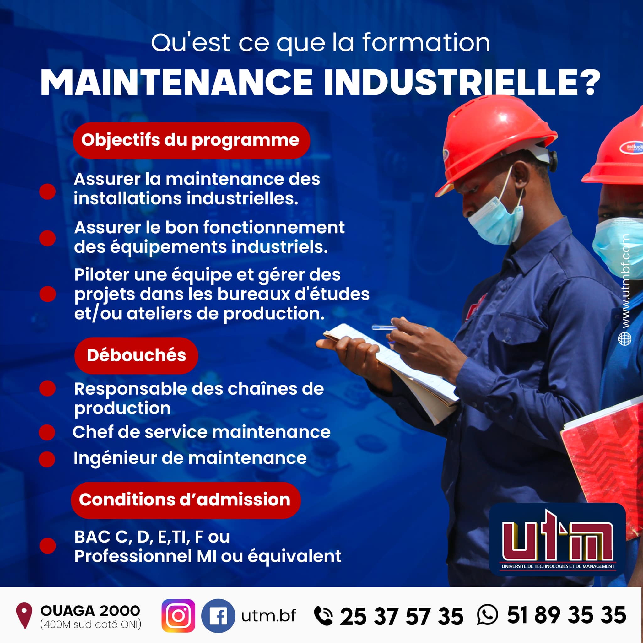 Licence Génie Industriel : Option Maintenance Industrielle - UTM ...